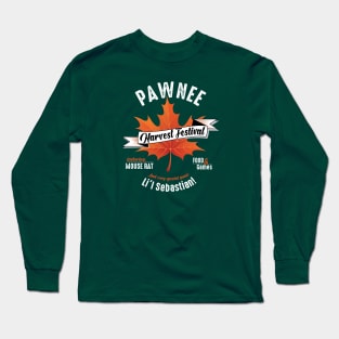 Pawnee Harvest Festival Parks and Rec Fall Leaf Long Sleeve T-Shirt